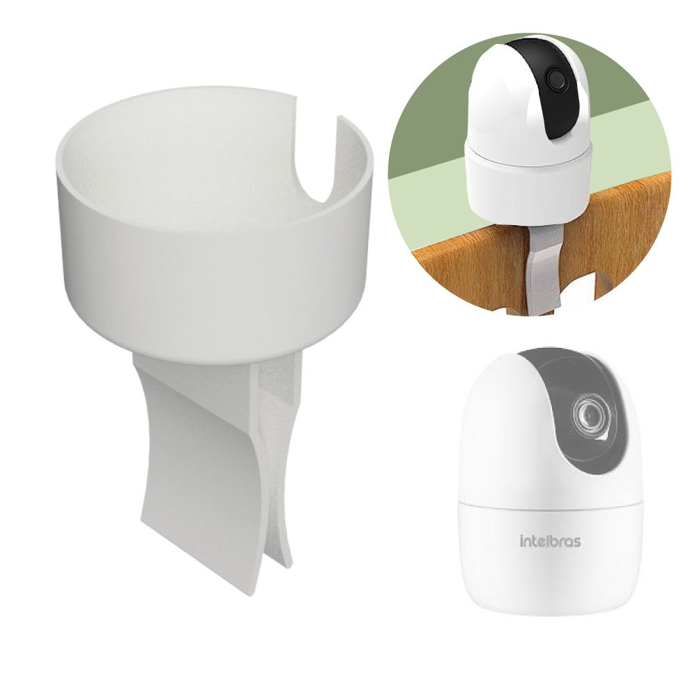 Suporte Clip Câmera Intelbras IM4C Babá Eletronica Berço
