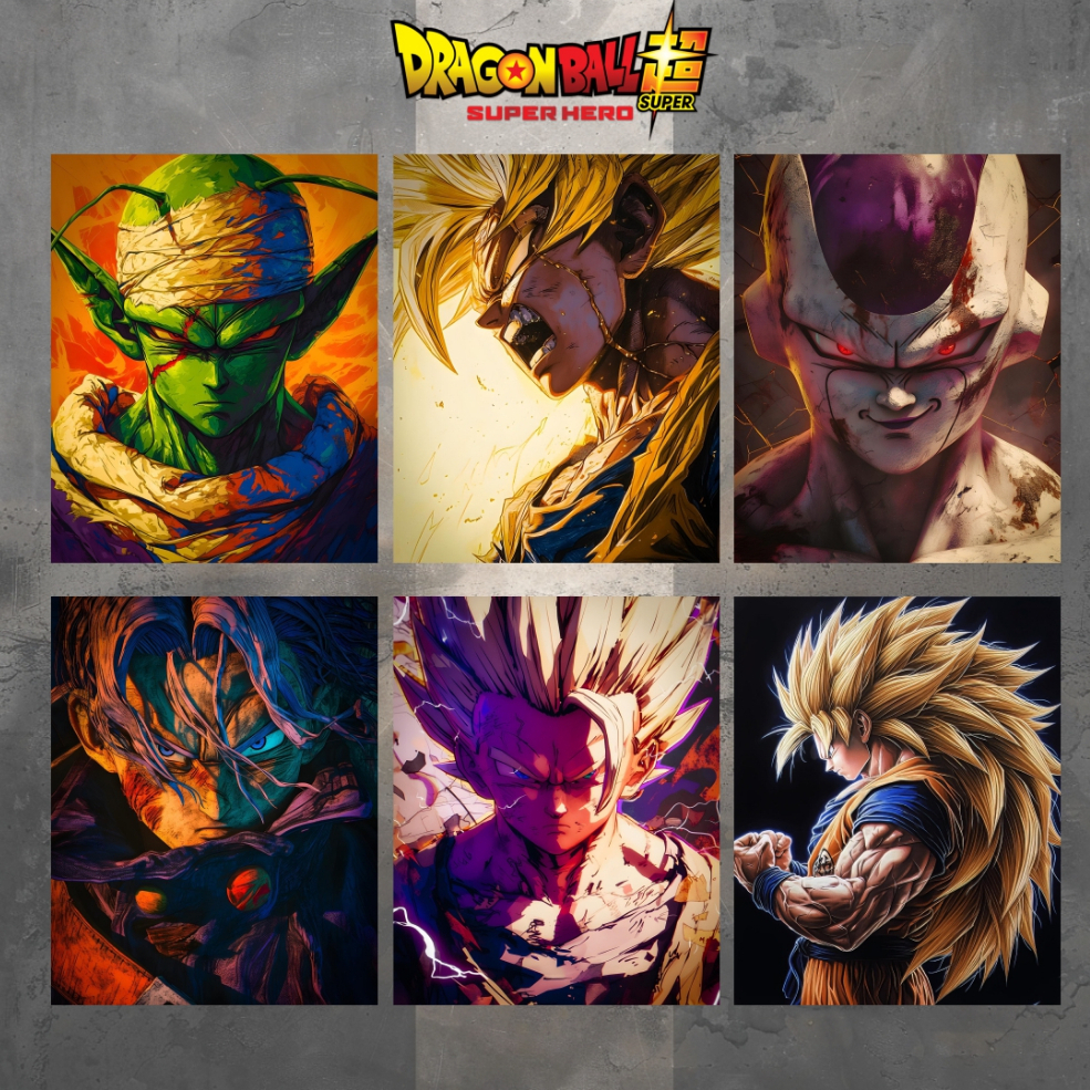 Placas Decorativas Dragon Ball Anime Quadros Decorativos para Quarto 20x28cm