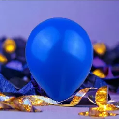 50~250 BALÃO Nº7 BEXIGA P/ FESTA ANIVERSÁRIO AZUL (CHOCO)