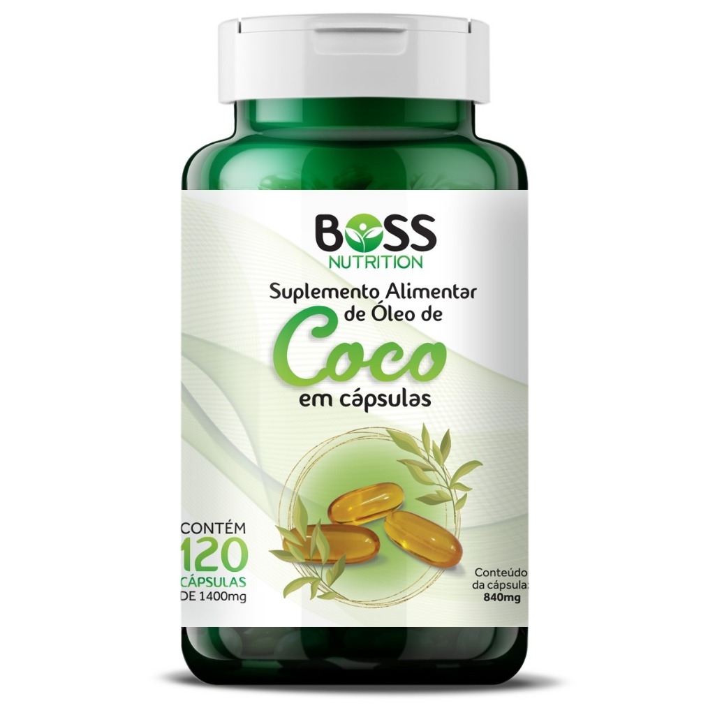 Óleo De Coco 1400 Mg 120 Cápsulas