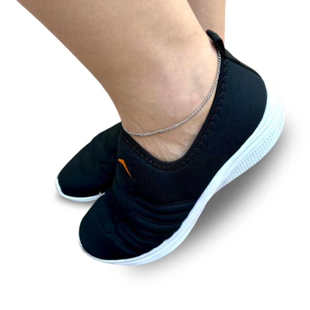Tênis Meia Calce Fácil Conforto Sob Medida Leve Flexível