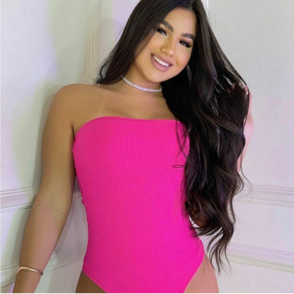 Body Feminino Tomara que Caia Bory Anarruga Atoalhado Canelado 3D Verão
