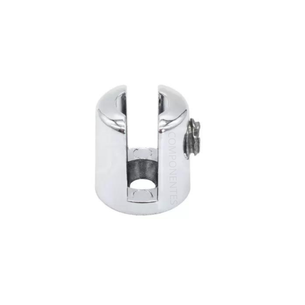 (kit 40 Uni) Suporte Prateleira Pino Fenda Zamac Cromado 4mm ou 6mm/8mm/10mm Vidro