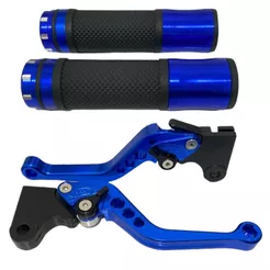 Kit Manopla Luva Manete Esportivo Cg Titan 125/150 Pop 100/110 Freio A Lona Tambor