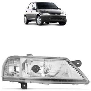 Farol Dianteiro Celta 1999 2000 2001 2002 2003 2004 2005 2006 Máscara Cromada em Oferta na Shopee