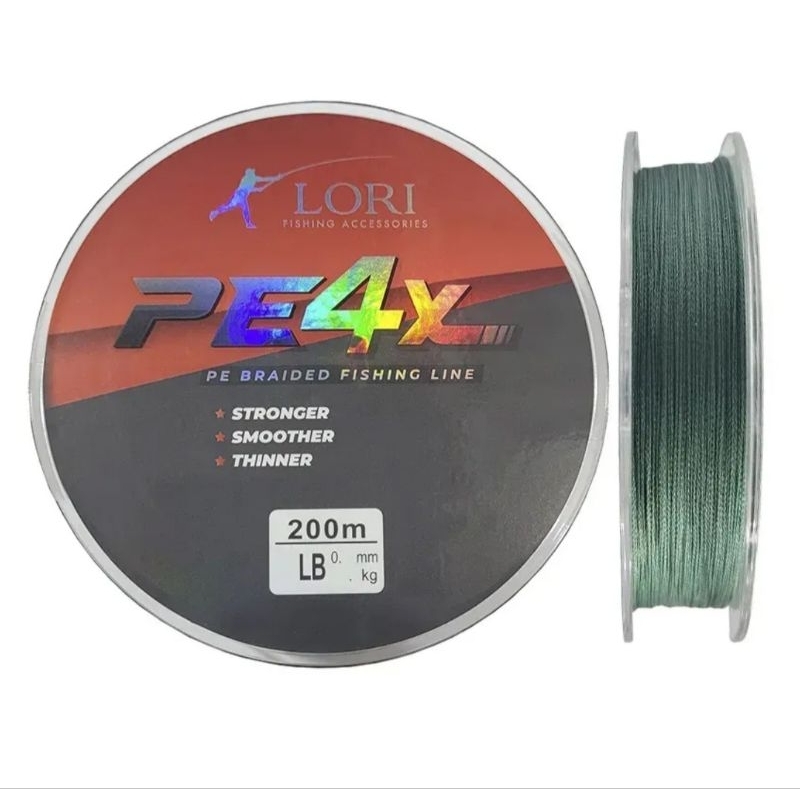 LINHA MULTIFILAMENTO LORI PE 4X VERDE (200M) 0.32MM
