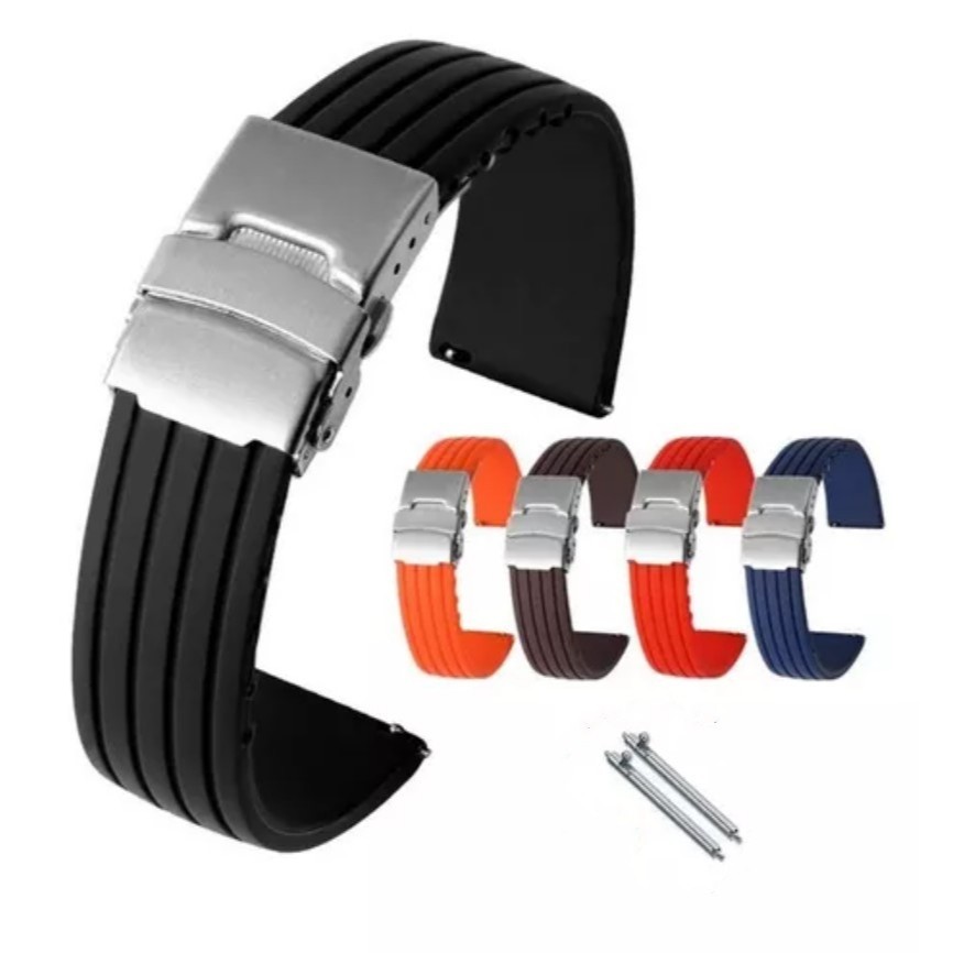 Pulseira 20mm Deployant Para Smartwatch Relógio Inteligente Digital Analógico Pinos Engate Rápido em Oferta na Shopee