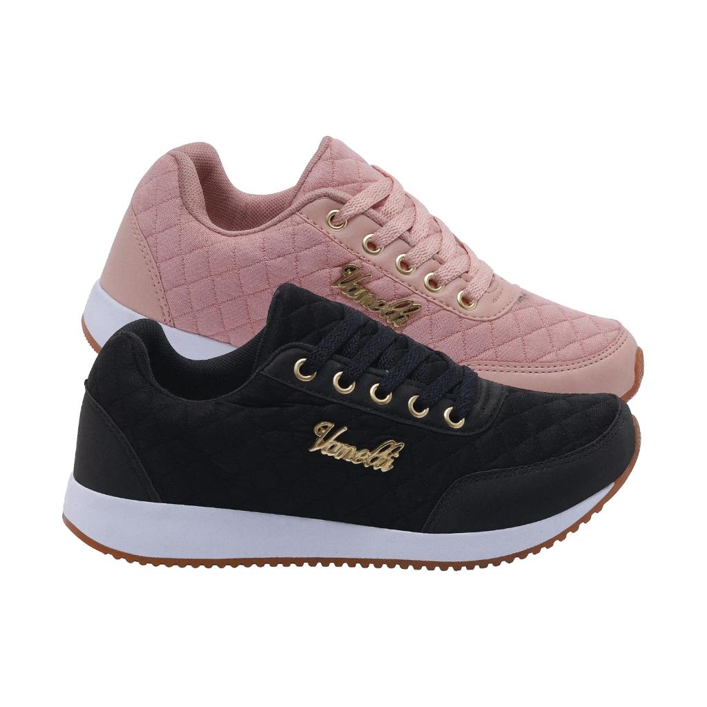 Kit 2 Pares Tênis Feminino Casual Academia Caminhada Corrida Confortável Leve