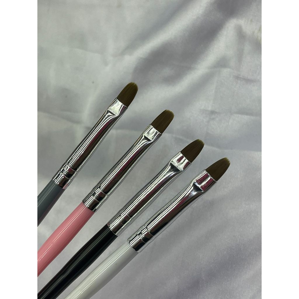 kit c/4 Pinceis Para Gel Unha UV LED Acrigel Fibra Profissional Nails /pincel língua de gato