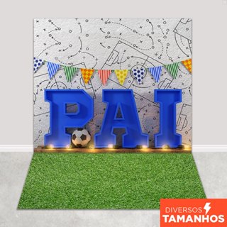 Fundo Fotográfico Dia dos Pais Cenário Campo De Futebol Painel Em Tecido Sublimado- FPA-158 em Oferta na Shopee