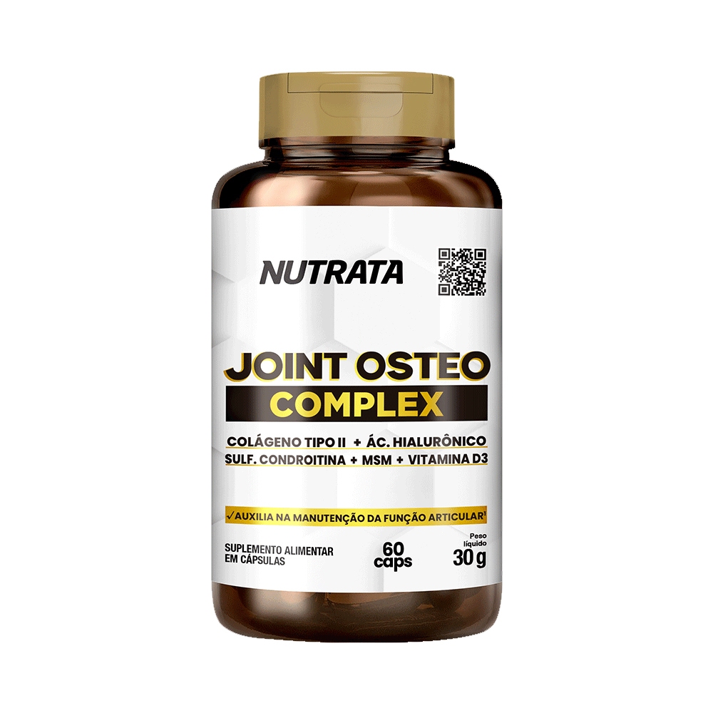 Joint Osteo Complex - Colágeno Tipo II - 60 Cápsulas - Nutrata