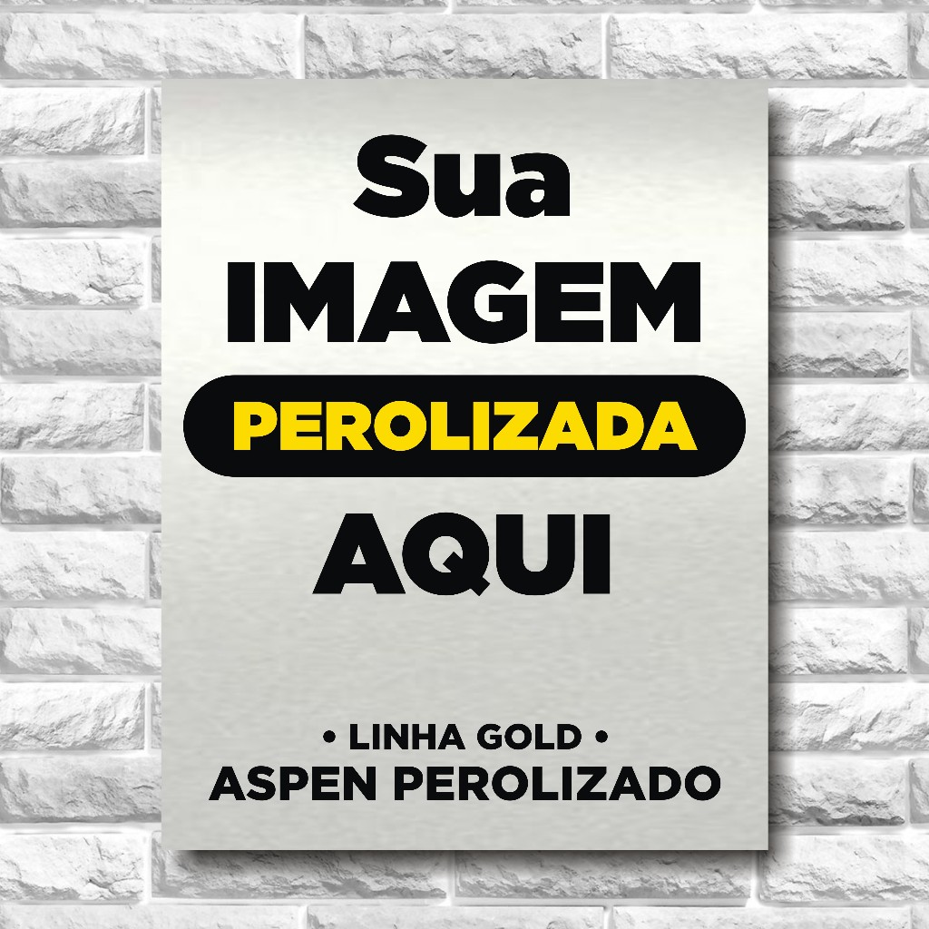 Impressão Pôster Cartaz A3 - 42x29,7cm - Suas Artes Papel Aspen Perolizado Quadro Decoração