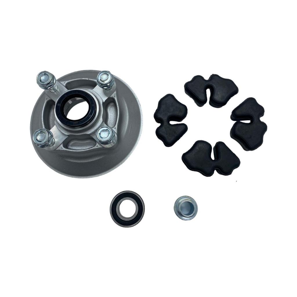 Suporte Flange Coroa Completo Roda Traseira CG Fan Titan Start Cargo 150 160 Todos Anos e Modelo