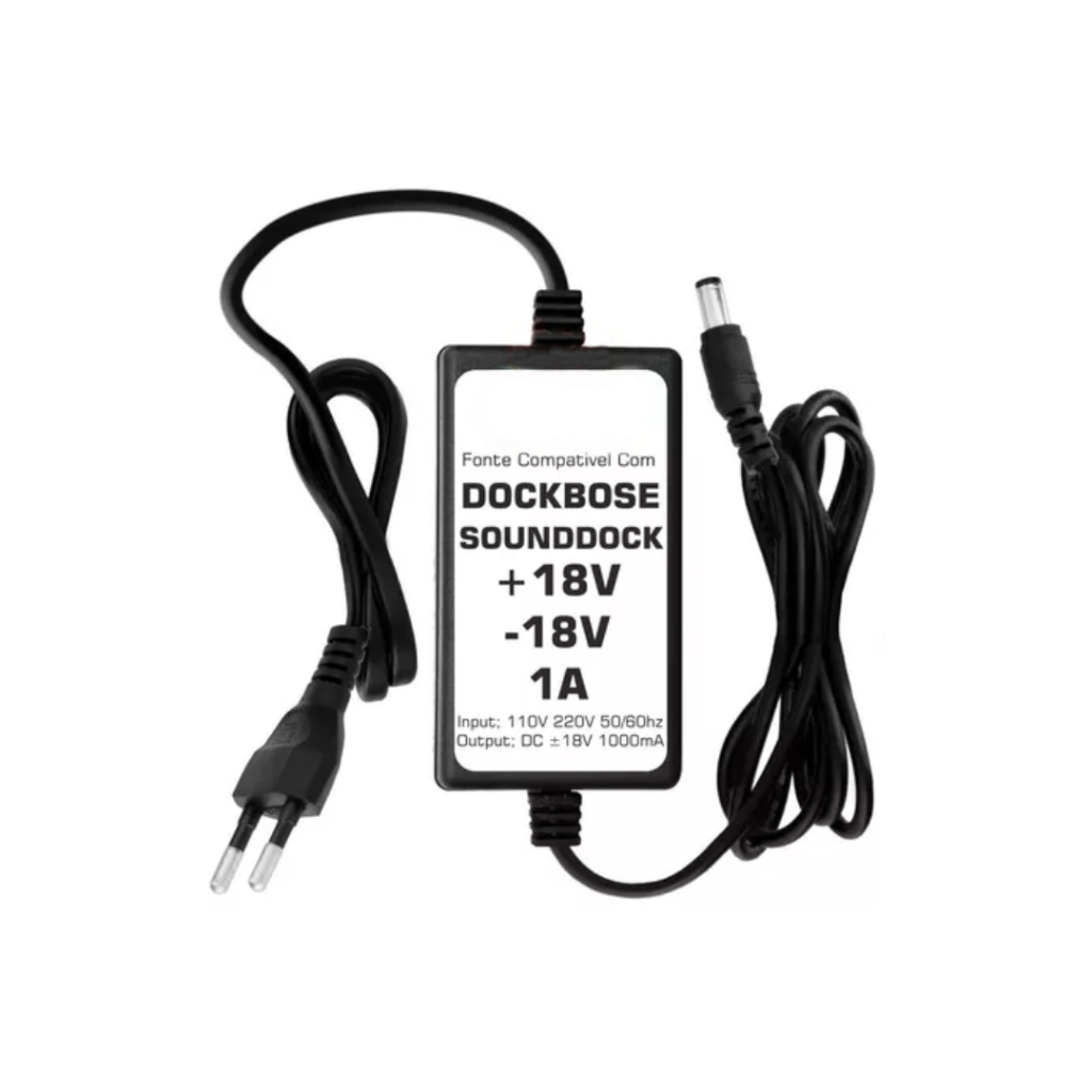 Fonte Carregador Caixa Bose Sounddock Series Ii Music System +18V DC 1A / -18V DC 1A