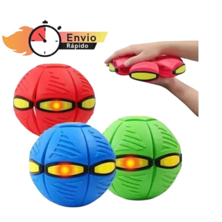 Brinquedo Infantil Bola Magica 2 em 1 Disco Voador Ufo Bola Vira Disco Fidget Com Led em Oferta na Shopee
