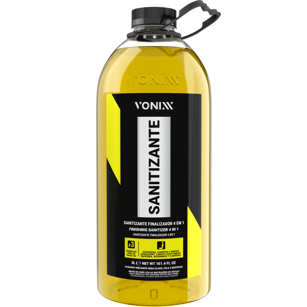 Produto para Finalizar Limpeza de Bancos Sofas Carpetes Sanitizante Finalizador Vonixx 3L em Oferta na Shopee