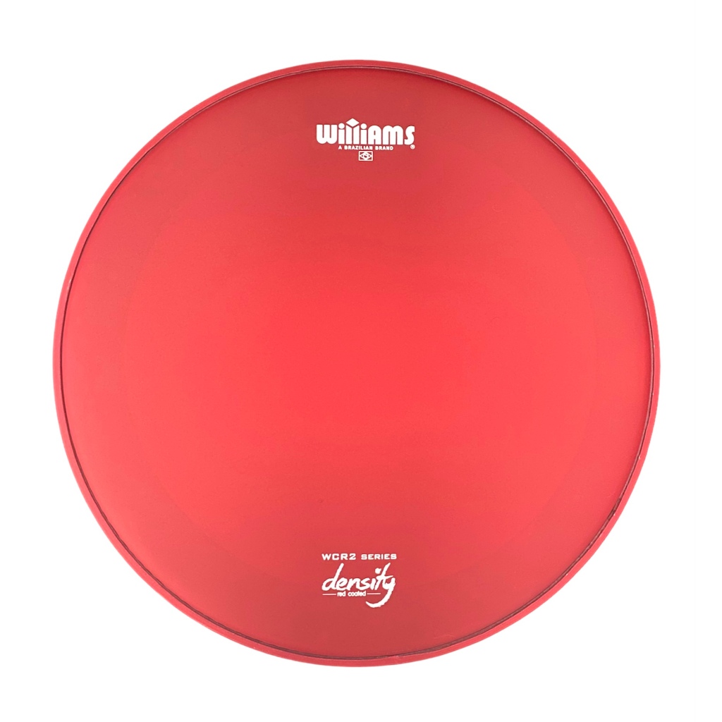 Pele Williams Red Porosa Duplo Filme Vermelho Wcr2 Para Tom Caixa Surdo Bateria