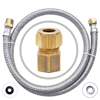 Kit Instalação Gás Encanado Mangueira 80 cm + Adaptador Fêmea em Oferta na Shopee