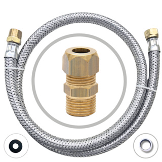 Kit Instalação Gás Encanado Mangueira 1,20 mts + Adaptador Macho em Oferta na Shopee