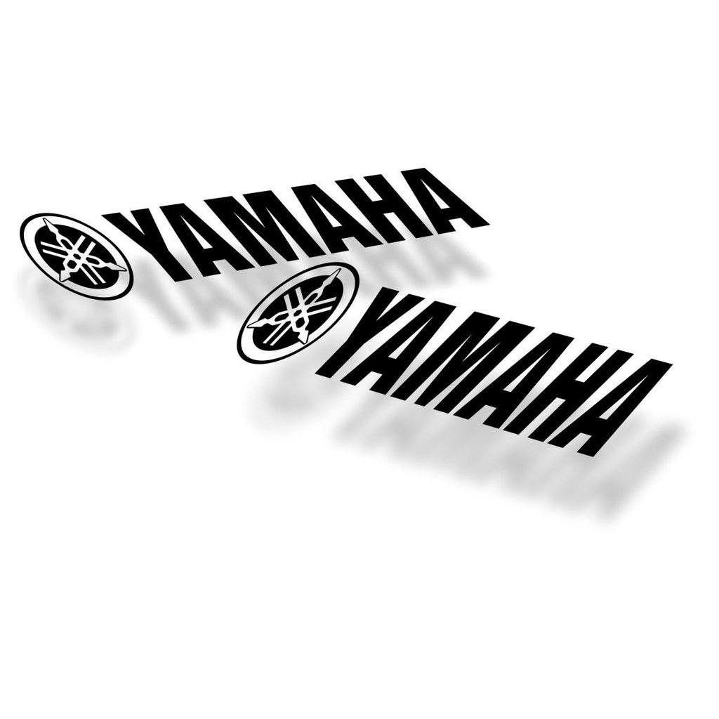 kit 2 Adesivos Yamaha 25x5cm - Várias cores de alta qualidade Moto Carenagem em Oferta na Shopee