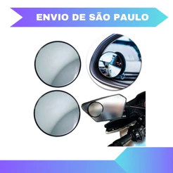 Espelho Retrovisor Convexo Auxiliar Vidro 5cm Carro Moto