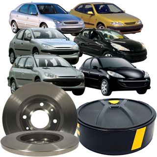 Par Disco Freio Dianteiro Sólido Xsara 206 Sw 207 Sw em Oferta na Shopee