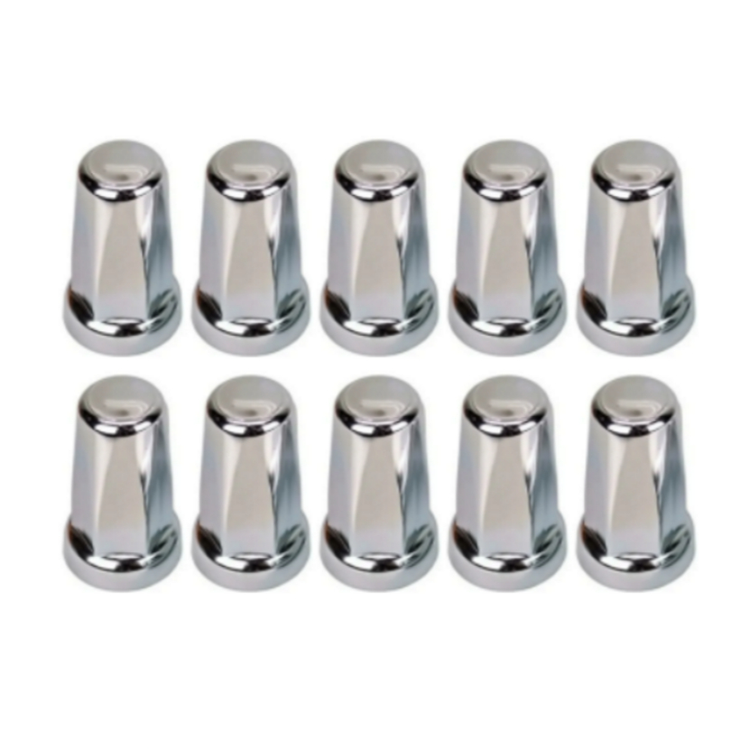 10 Capa Porca Cromada Belga Roda 18mm 19mm 21mm 22mm 24mm 27mm 30mm 32mm 33mm Caminhao em Oferta na Shopee