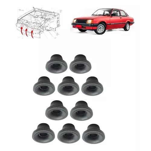 BUCHA GRADE CHEVETTE MONZA 1982 ATÉ  1992 OPALA 1969 ATÉ 1992 CARAVAN 1975 ATÉ 1992