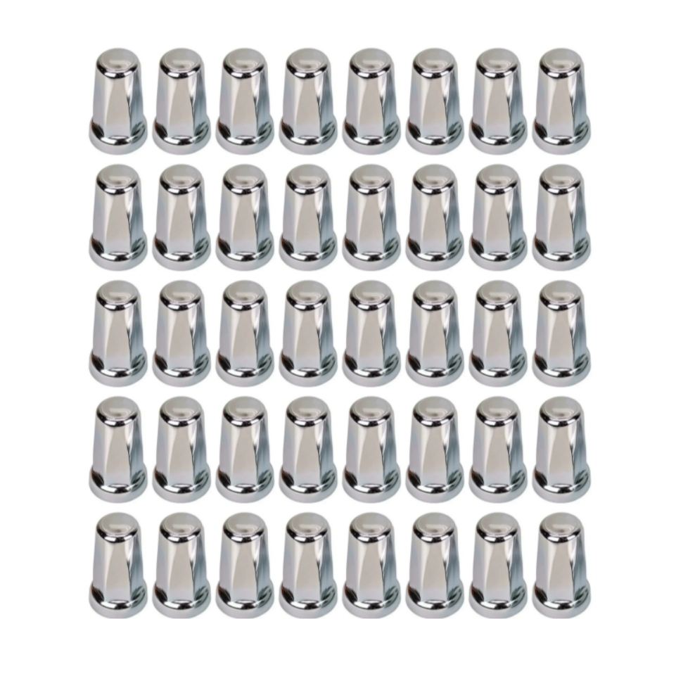 40 Capa Porca Belga Cromada Roda Caminhao Volvo Fh Fm Nh Vm 18 19 21 22 27 30 32 33 Mm