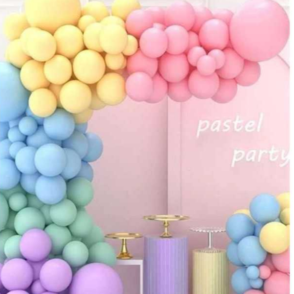 50~250 Unidades Balão Nº 7 Bexiga MISTA CANDY Cores Pasteis// em Oferta na Shopee