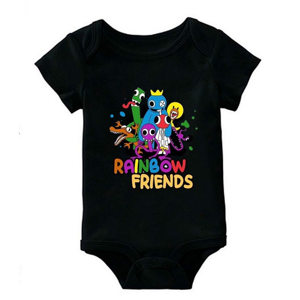 Body Rainbow Friends Desenho Bebê Roupinha Algodão Neném M1