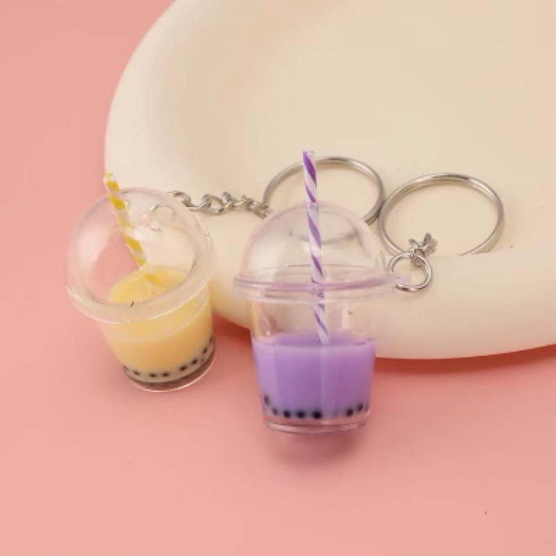 chaveiro mini copo de milk-shake / bubble tea