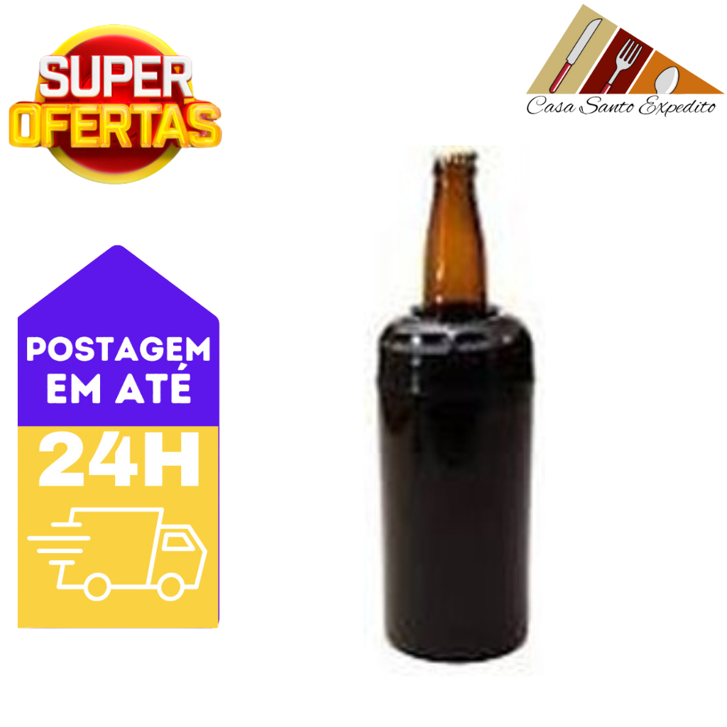 Porta garrafa Camisinha Camisa térmica para cerveja litrão 1 Litro Parede tripla envio imediato