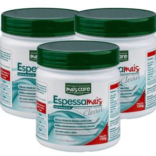 Espessante Espessa Mais Clean 150g kit com 3 unidades em Oferta na Shopee