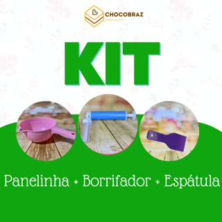 KIT 1 Panelinha  850ml + 1 Borrifador para Bolo + 1 Espátula P em Oferta na Shopee