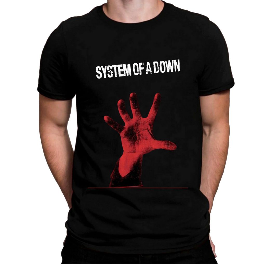Camiseta System Of A Down AS Camisa Desenho Masculina Show Brasil Banda New Metal Música Chop Suey  M1