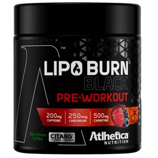 Lipo Burn Black Pré Workout 200g Cromo Cafeina em Oferta na Shopee