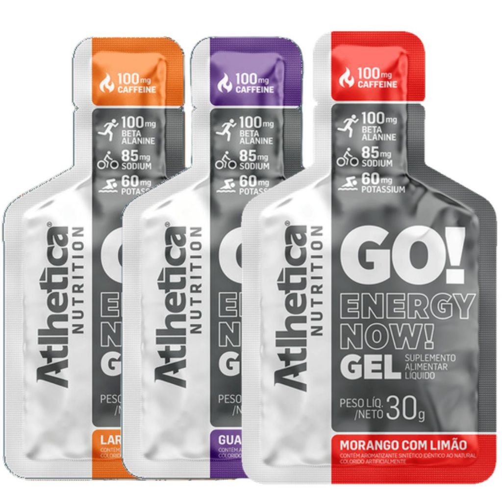 GO! ENERGY NOW GEL (DISPLAY C/ 10 SACHES 30G) - ATLHETICA