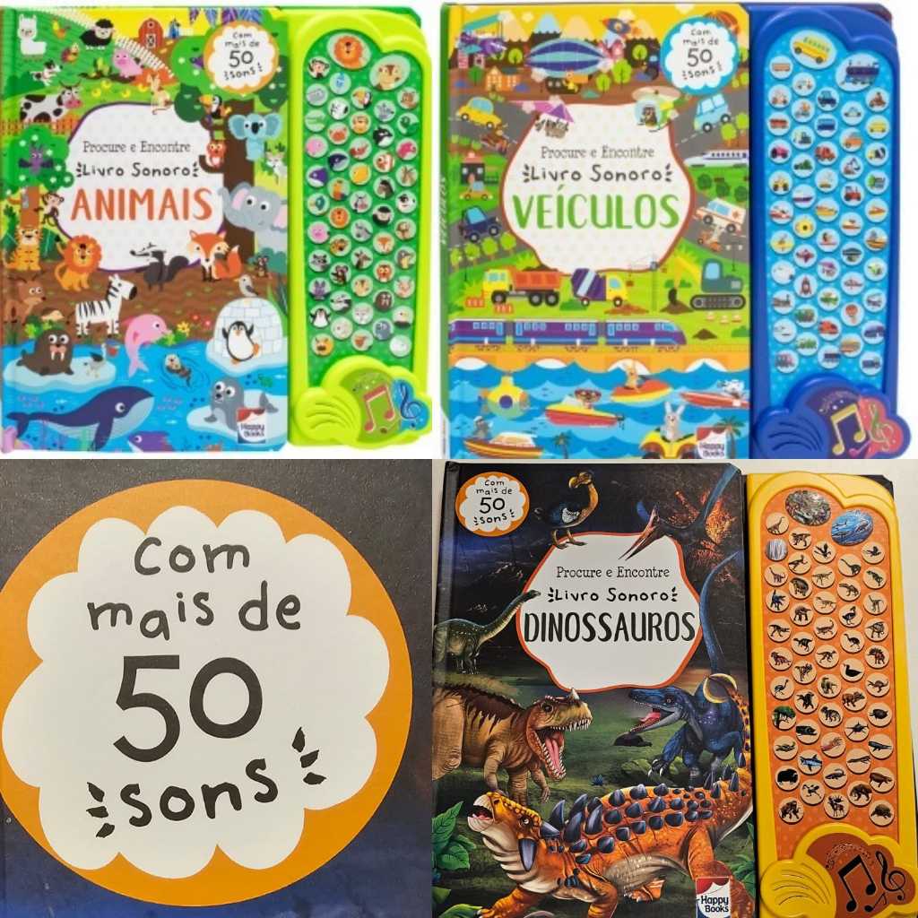 Procure e Encontre - Livro Sonoro: Happy Books