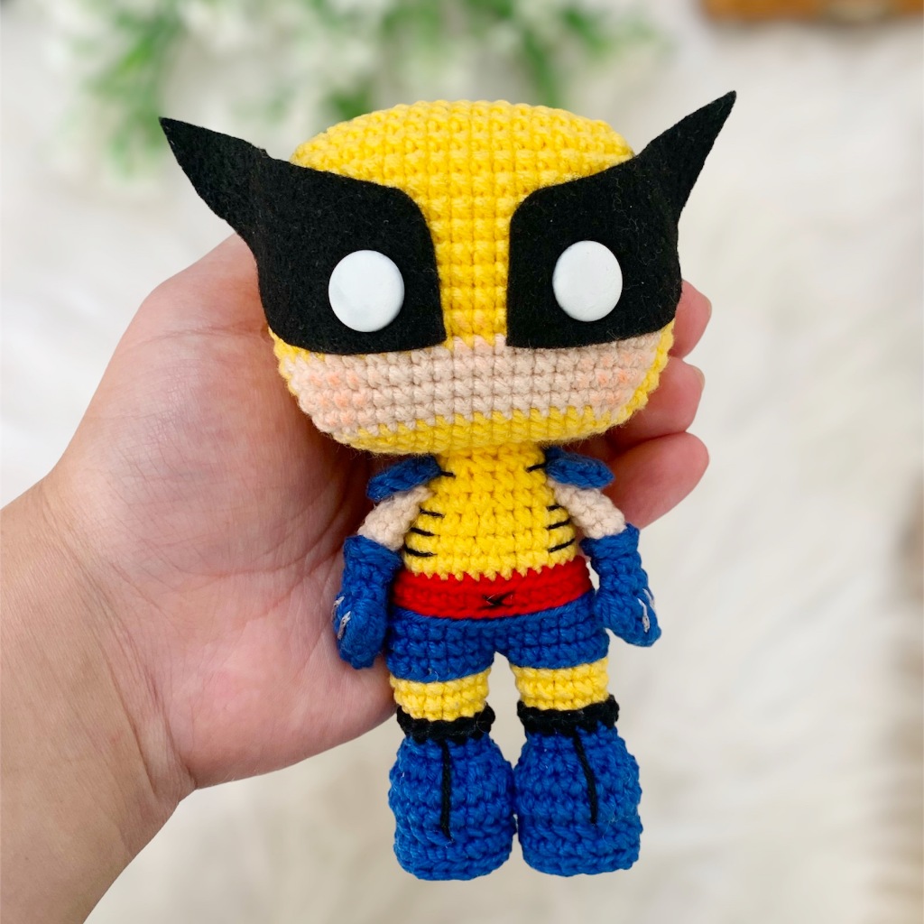 Wolverine Boneco Personagem Do X-men Amigurumi