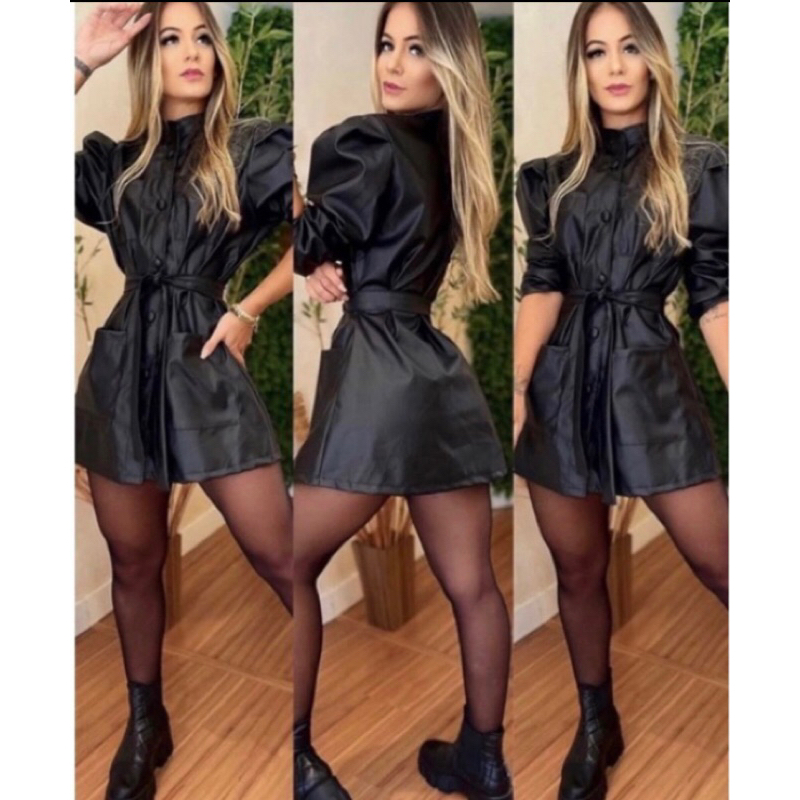 Parka sobretudo casaco courinho moda inverno