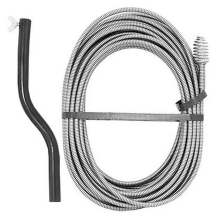 Desentupidor Manual 5m a 15m Mola de Aço Ralo Pia Banheiro Cozinha Quintal Cano Calha Bestfer em Oferta na Shopee