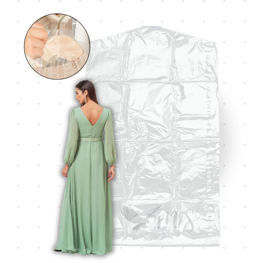Kit 20 Sacos De Lavanderia P/ Vestido Longo De Festa 60x180 em Oferta na Shopee