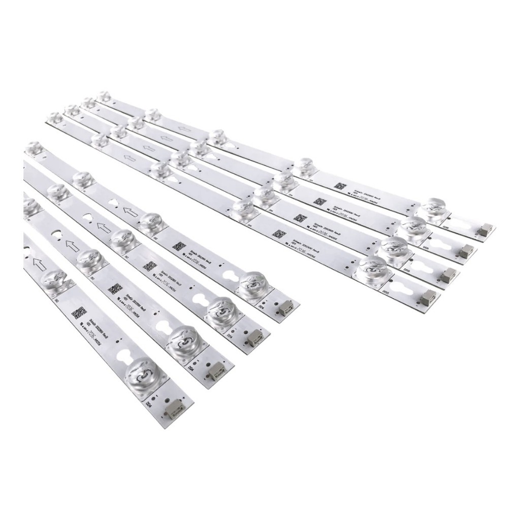 L49S4900FS 49L2600 49D2900 Kit 8 Barras de LED TV Toshiba Semp TCL Barramento Premium Alta Qualidade