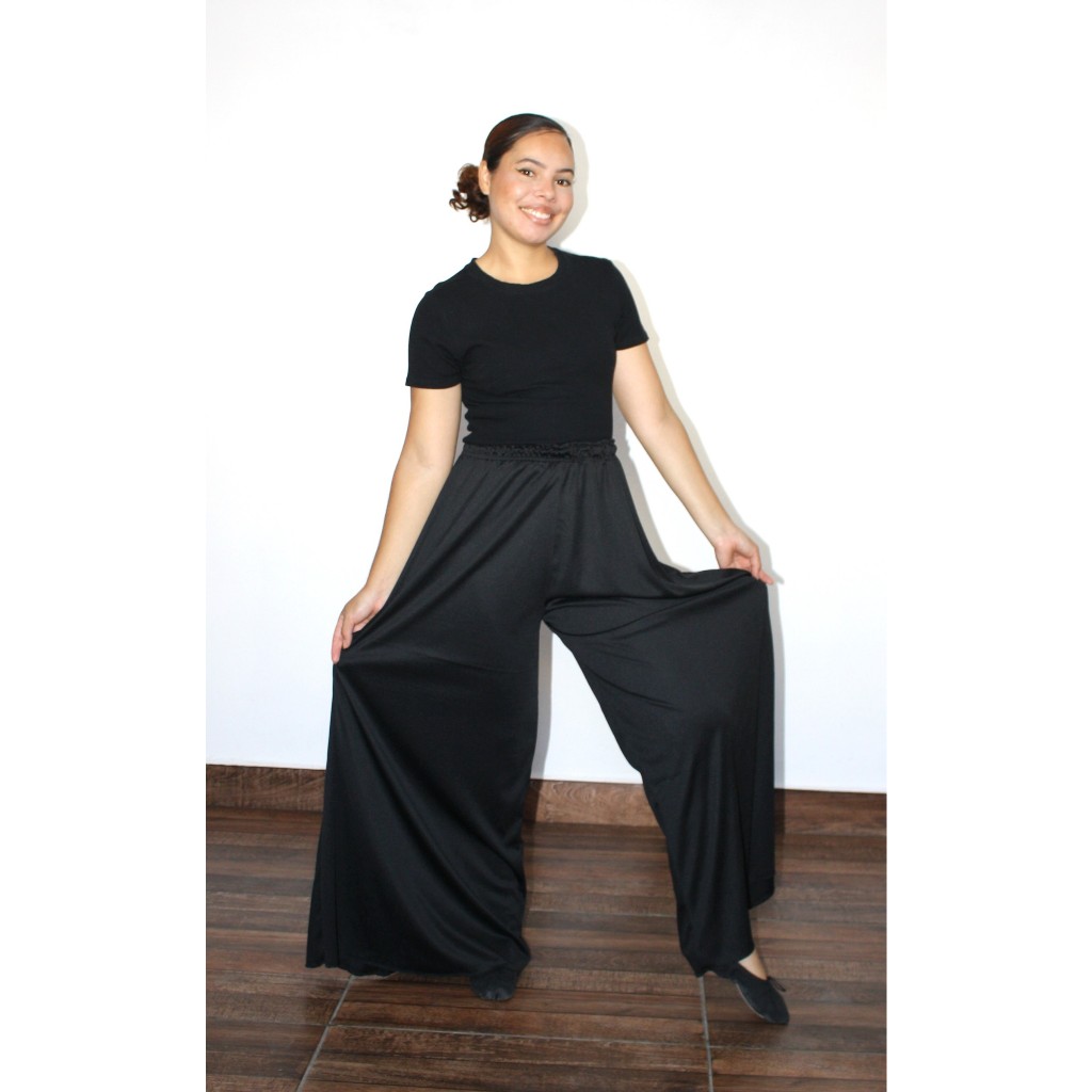 Calça Pantalona - Dança Gospel em Oferta na Shopee