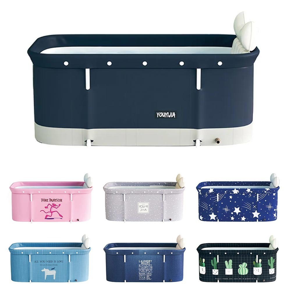 Banheira Ofurô Dobrável Portátil Retangular PVC Com Encosto Inflável  VG+ em Oferta na Shopee