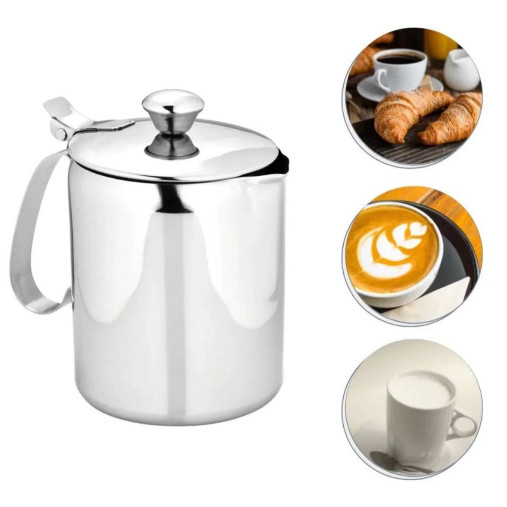 Leiteira Bule Para Café Chá Leite em Aço Inox 750ml em Oferta na Shopee