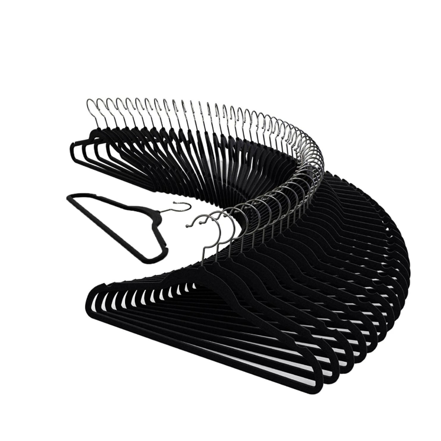 Kit 30 Cabides De Veludo Slim Antideslizante Ultrafinos em Oferta na Shopee