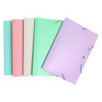 Pasta Elástico Aba Ofício Tons Pastéis YES. em Oferta na Shopee