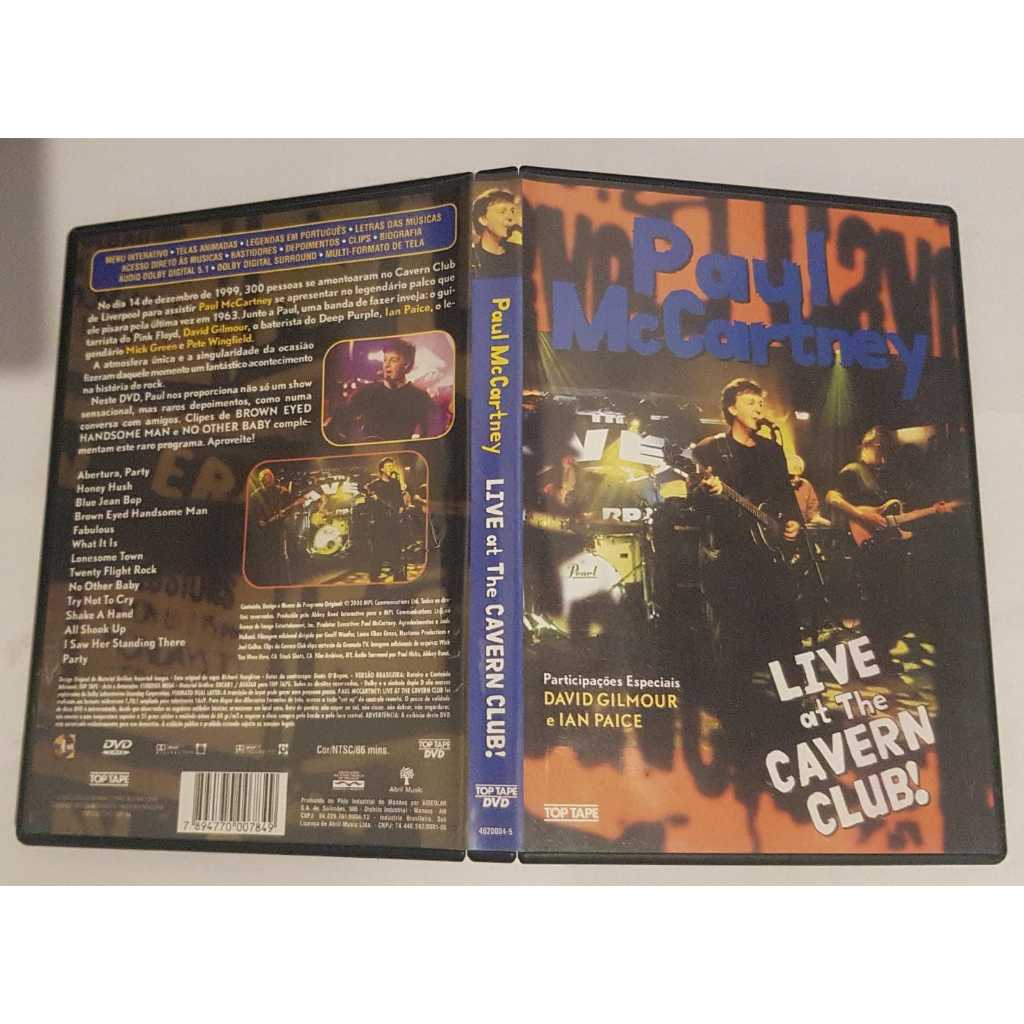 DVD Paul McCartney Live at The Cavern Club!
